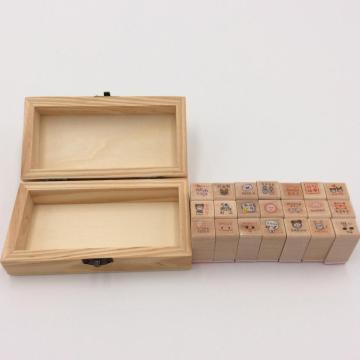 customized wooden stamp set