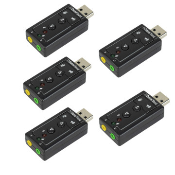 USB 2.0 Extern stereo 7.1 Ljudkort för Windows PC/Laptop &amp; Mac OS
