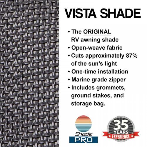RV Awning Shade Screen In Seconds Solar Mesh