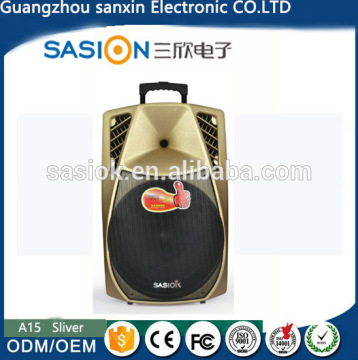 Professional 2.0 channels Portable audio active speaker with abc texture