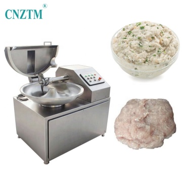 High Speed 3 Blade Automatic Vegetable and Meat Emulsifying Bowl Cutter Machine - 40L Capacity