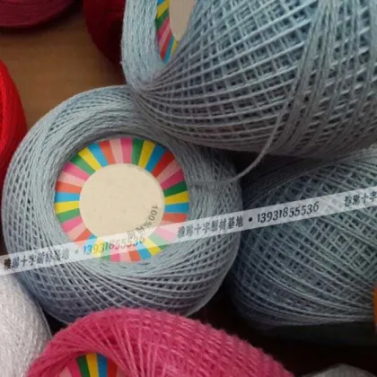 100% cotton lace yarn crisperding threads lace thread for embroidery