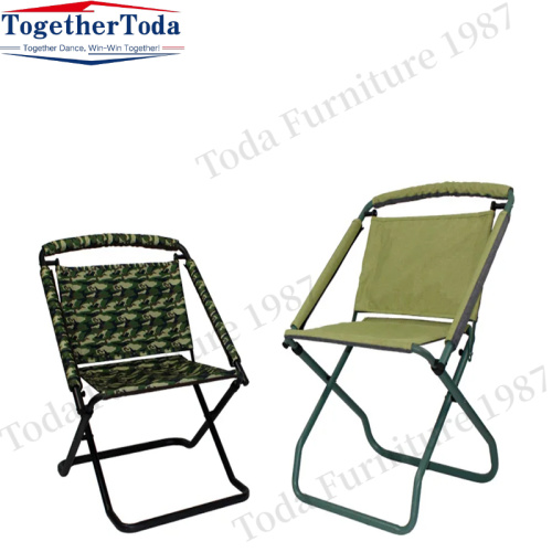Metal base fabric fabric folding outdoor chair