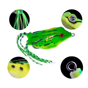 Bionic Frog Shaped Silicone Soft Bait for Float Fishing in Rivers and Lakes