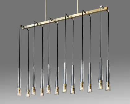 Jonathan Browning Apollinaire Linear Chandelier for Living Room