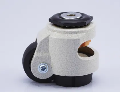 Custom Heavy Duty Swivel Plate Footmaster Retractable Self-Leveling Nylon Caster Wheel for Workbench