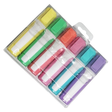 Custom Colored Fluorescent Highlighter Marker Pen Set - Pastel Series for Promotions and School
