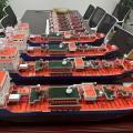 Многокомплектная модель нефтяного танкера, напечатанная на 3D-принтере