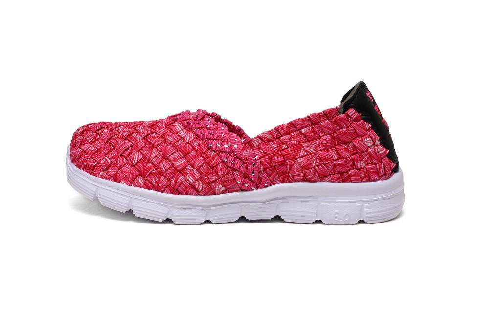 Rose Red Child Woven Pumps