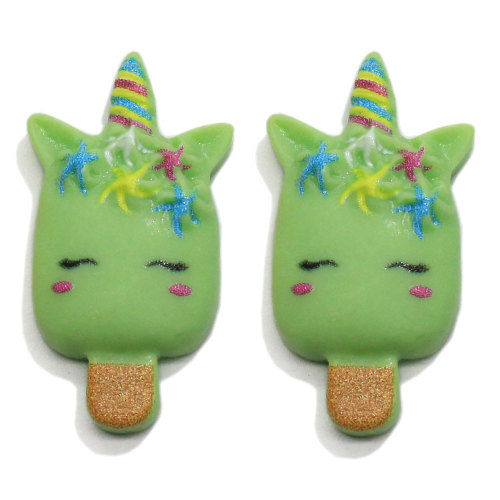 Resin Flatback Animal Head Popsicle Cabochon Craft  Multi Colors Summer Sweet Food DIY Keychain Art Decor Jewelry Making