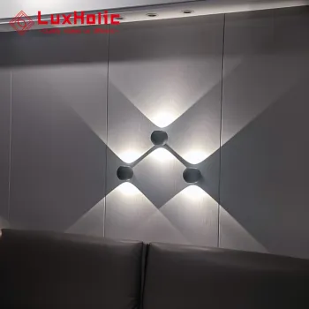LuxHolic Hotel Hallway Aluminum LED Wall Lights - Modern IP55 Waterproof Outdoor Lamp