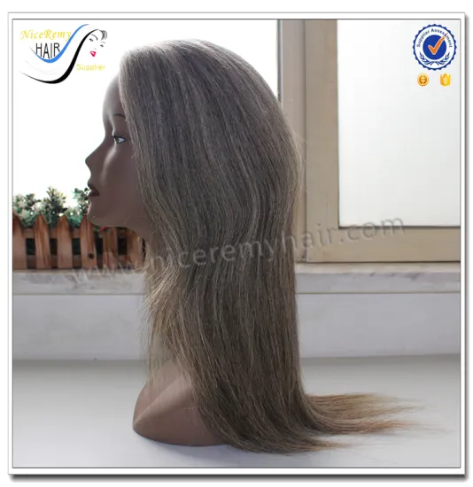 Wholesale new product gray human hair wig 100% raw unprocessed remy virgin human hair