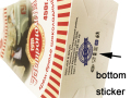 White Krafte Paper Laminatd Retail Ice Snack Bag