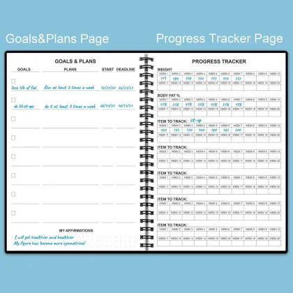 Best Fitness Tracker Weight Loss Journal with Workouts