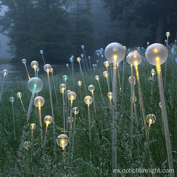 Iluminación de fibra óptica Iluminación de paisaje al aire libre para vacaciones