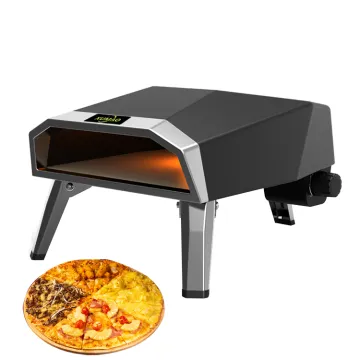 12 inch piezoelectric ignition black Outdoor Portable Mini Pizza Oven commercial  Pizza Oven Outdoor Gas Pizza Oven