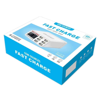 6 Port Smart USB Charging Station - Multi Device Charger