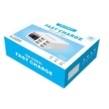 6 Port Smart USB Charging Station - Multi Device Charger