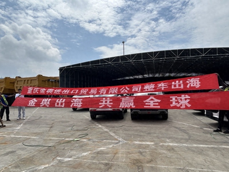 Cars are re-exported to Algeria, with Jinyu's Chairman personally overseeing the shipment, earning international acclaim for its quality service