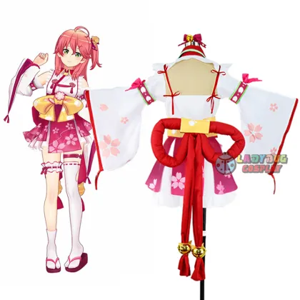 Vtuber Miko Ch. Sakura Miko Cosplay Costume