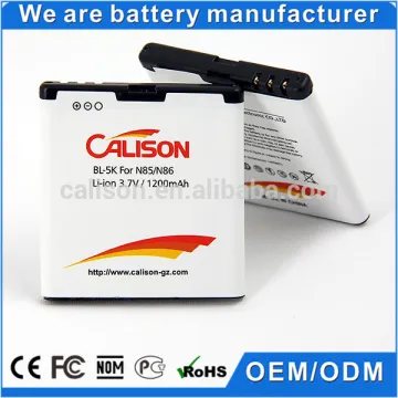 Original capacity BL-5K mobile phone battery for Nokia N85/N86/C7