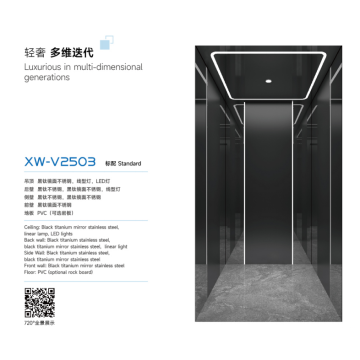 Стильное интерьерное решение лифта XW-V2503