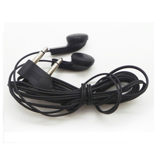 Disposable cheap price aviation earbud wired earphone for airlines for travelling bus with 3.5mm plug