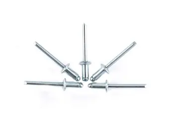 Steel/Steel Dome head open end blind rivets