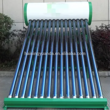 Unpressurized evacuated tube solar water heater