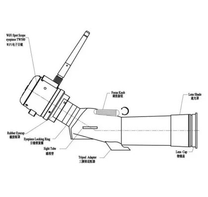 Usb Wifi Telescope , Microscope Digital Eyepiece Tw 301