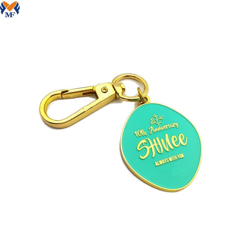 โรงงานโลหะ besboke enamel charm keychain แหวน