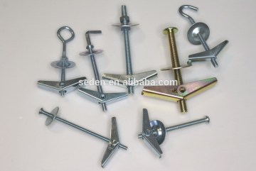 Cavity Fixings Spring Anchor toggle Bolt with C-Hook