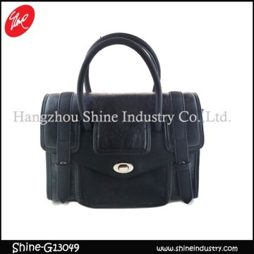 Classic Style Black PU Fashion Lady Doctor Bag