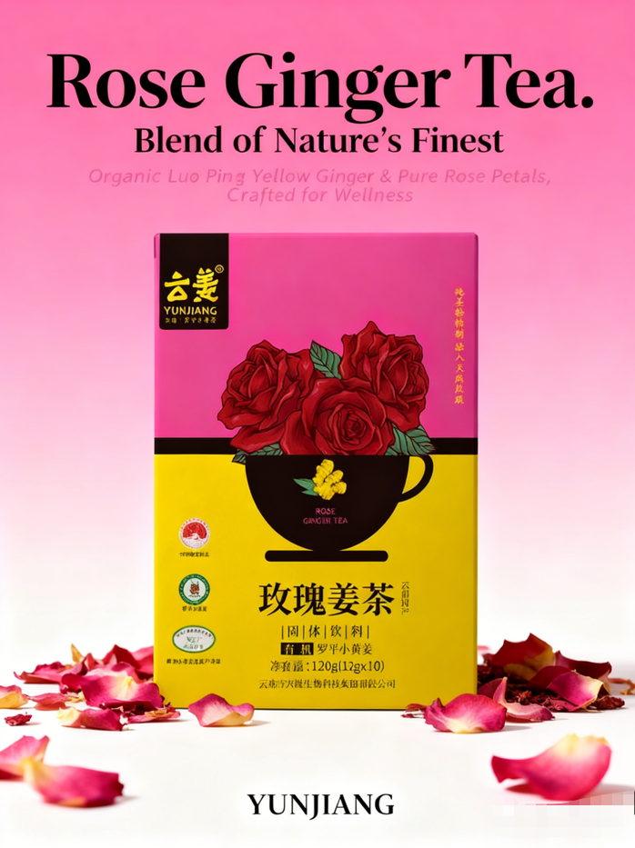 Yellow Box Rose Ginger Tea