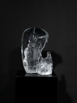 Crescent Moon Crystal Vase Transparent Hotel decoration