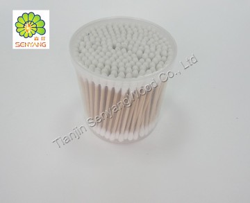 sterile wooden stick cotton bud cotton swab