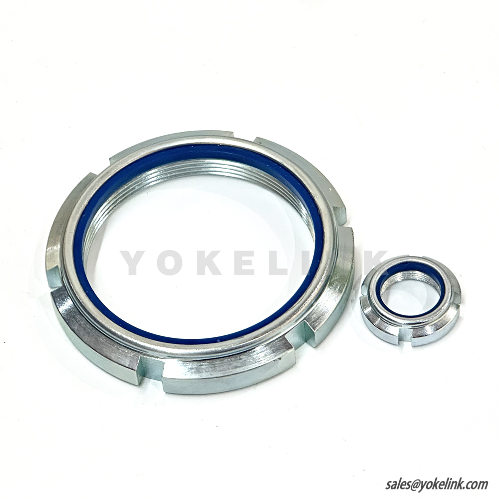 M20X1.0 Guk Nylon samojistná kruhová matice pro obrábění drážek hřídele