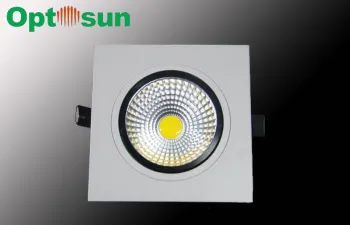 820lm White Mounted Square Dimmable Led Downlights 10 Watt For Public , 3000k - 7000k Cct