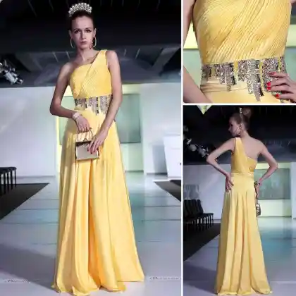 DORISQUEEN(DORIS) hot sale one shoulder arabic evening dress