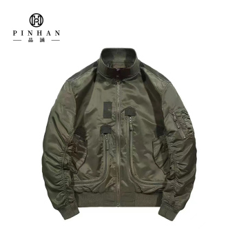 2023 Jaket Multi Bomber Multi -Pria Musim Semi dan Musim Gugur