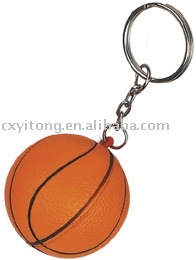 PU gift,foam gift,PU promotional gift-PU basketball keychain