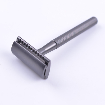 Wholesale High-Quality Metal Handle Double-Edge Safety Razor - Grey