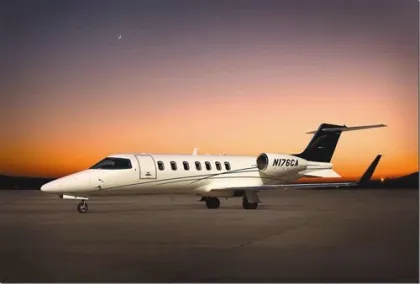 used white Bombardier aircraft