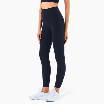 Pantalones de yoga de lycra de cintura alta