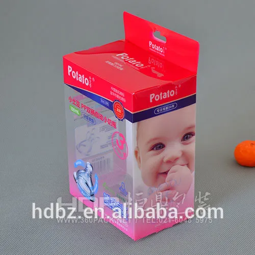 high clarity plastic packaging box for baby products