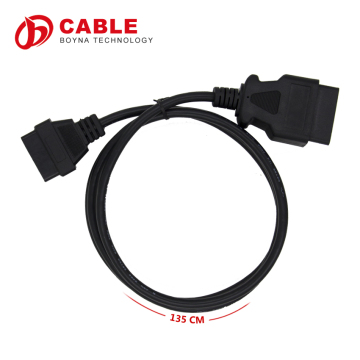 Wholesale price and lowest 1.5M Long 16Pin Male to Female ELM327 OBD II OBD2 Extension Cable Connector Auto Car Diagnostic cable