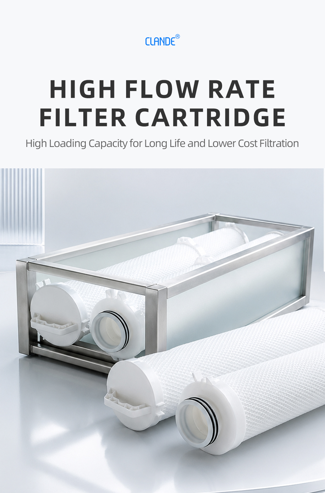 large flow filter element