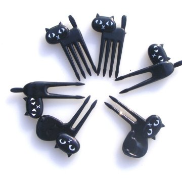 6Pcs Animal Food Picks and Forks for Kids Bento Box Decoration, Fruit Party Picks Accessoriesr 3 Large Cakes
