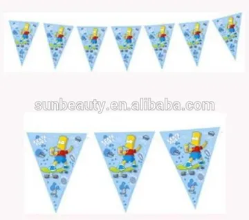 Colorful promotion paper flag banner decoration