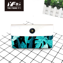 Custom tropical flavour style PU leather handbag cosmetic bag pencil case&bag multifunctional bag